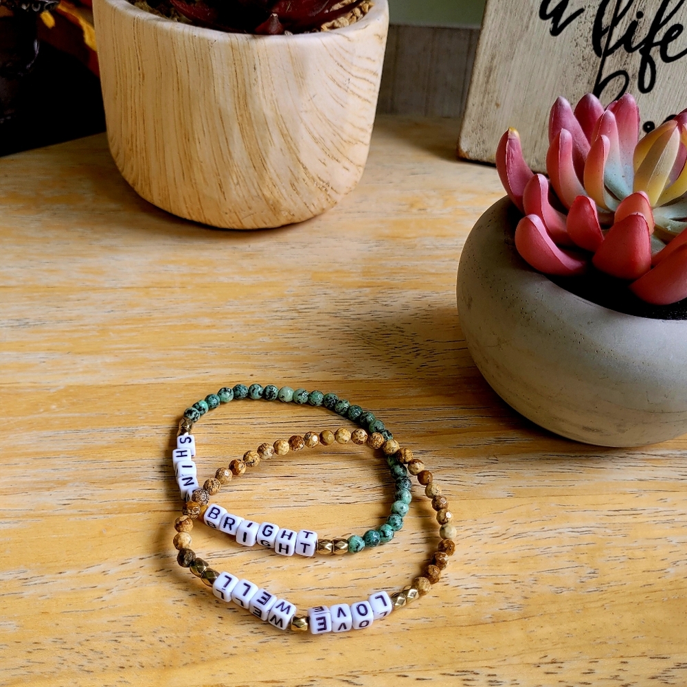 Inspirational Bead Bracelet Setb